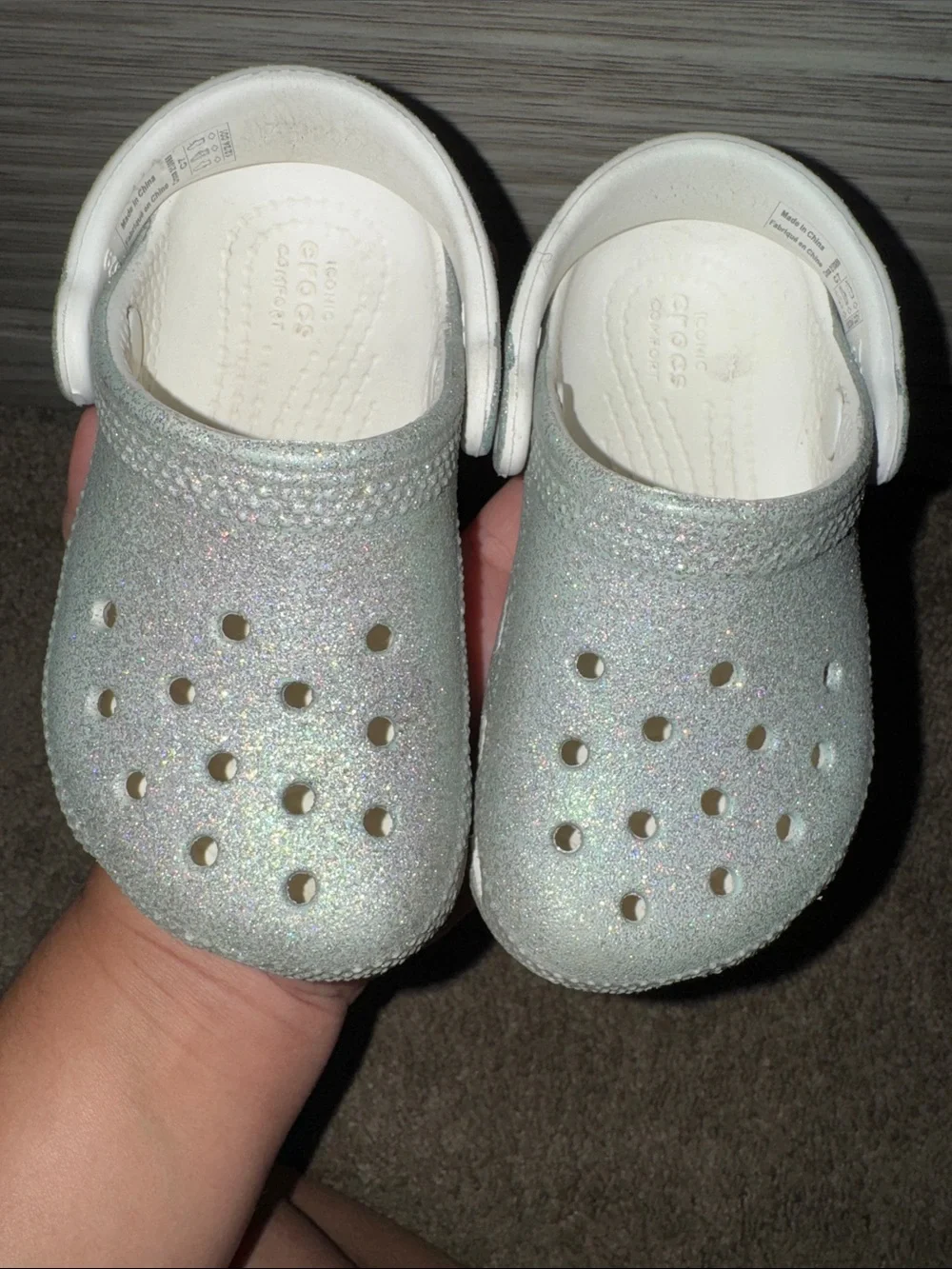 Crocs Kids Glitter Classic Clog